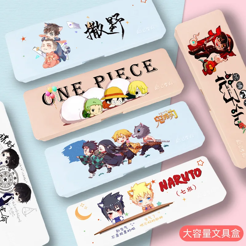 

Anime Pencil Cases Kawaii Pencil Case Mo Dao Zu Shi Arknights Student School Supplies Cute Cartoon Stationery PVC Large Capacity