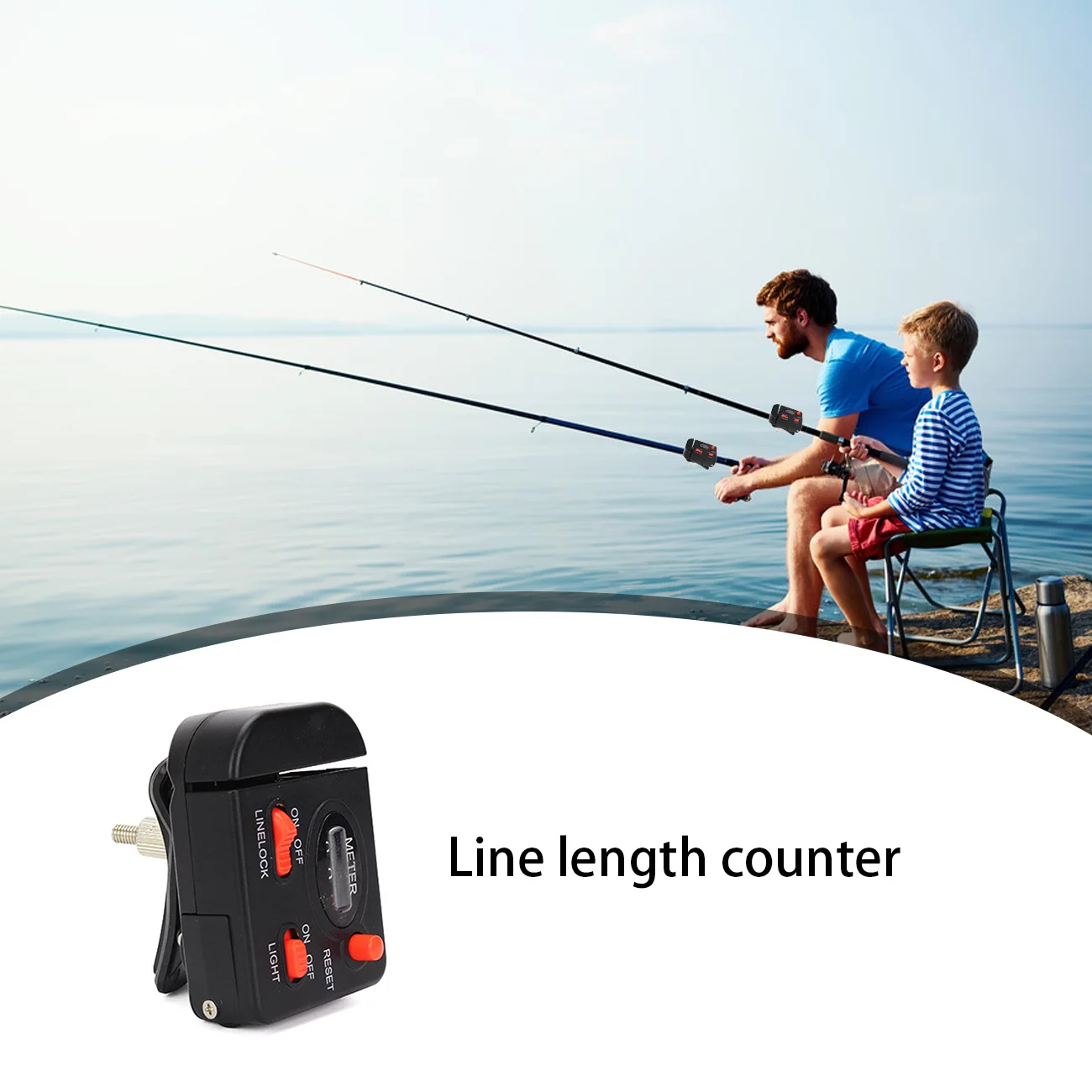 

1Pc Mechanical Fishing Line Counter Night Fishing Line Depth Gauge Full-featured Equipped Fishing Rod Accessory