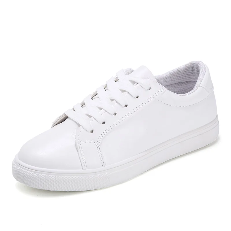 

2020 PU Lace-up Fashion Ladies Spring/Autumn Shoes designer White Sneakers Women Canvas Shoes Women Casual Flats NVX290