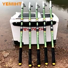 YEMIHT новый дизайн белое спиннинговое рыболовное удилище FRP + углеродное волокно телескопические удочки 2,1 М 2,4 М 2,7 М 3,0 М 3,6 м
