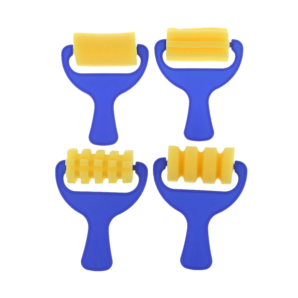 Magiideal губка ролик для покраски набор из 4 шт. детские игрушки творчества 70 мм|Юный