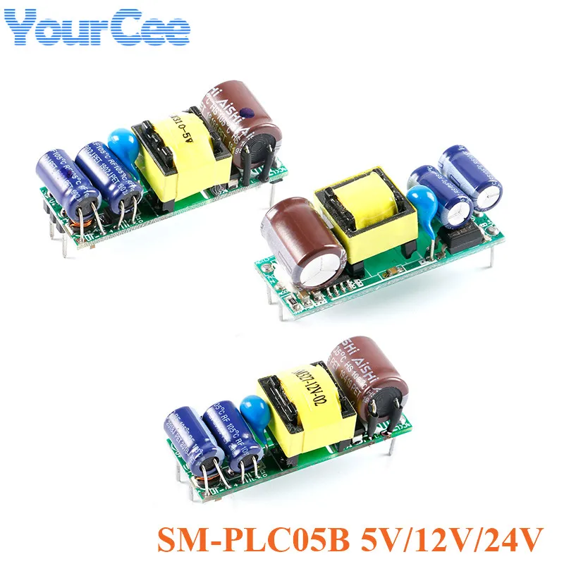 PLC05B AC DC 5V 12V 24V 5 Вт импульсный Питание модуль переключателя AC-DC изолированный выключатель Питание IOT модуль