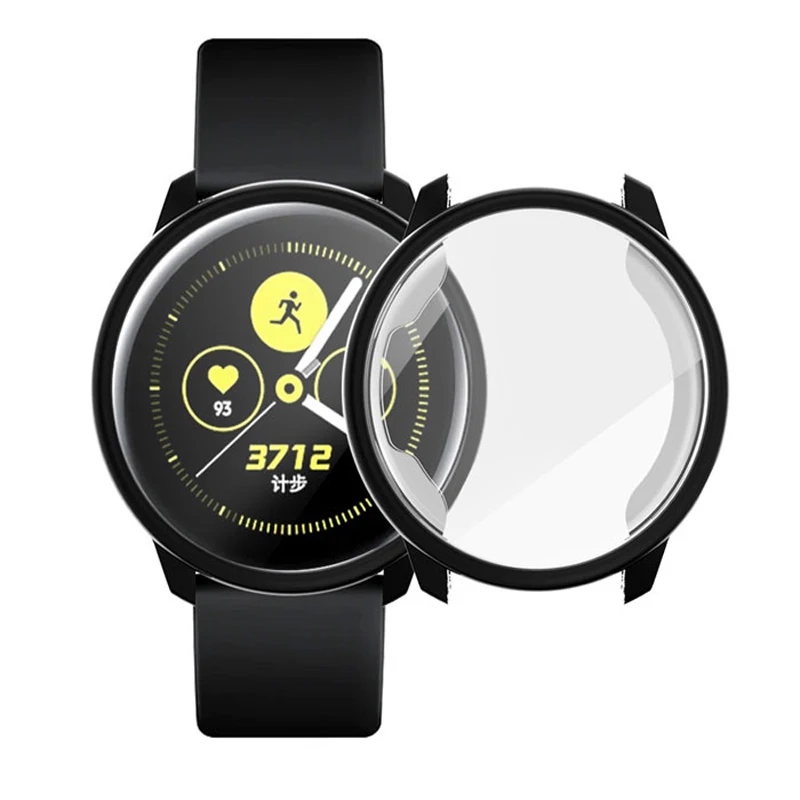 Мягкий силиконовый чехол для samsung Galaxy Watch, активный Чехол, бампер, аксессуары, защита, полное покрытие экрана, защитный чехол