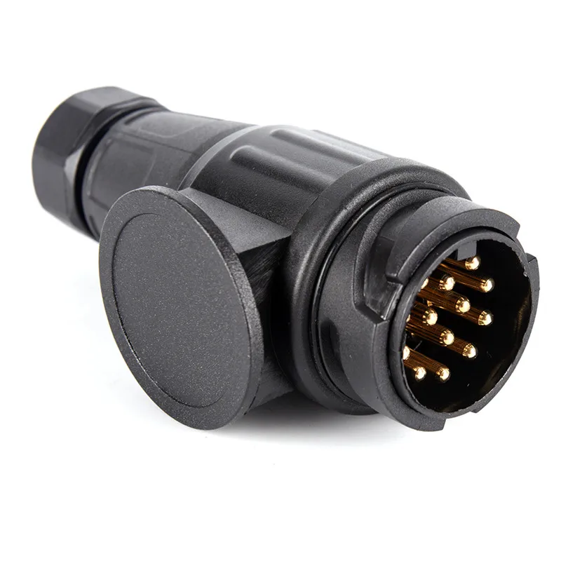 

1 шт. Пластик штекер 13Pin электрический разъем прицепа Пластик 13 полюсов разъем проводки передаточный переходник