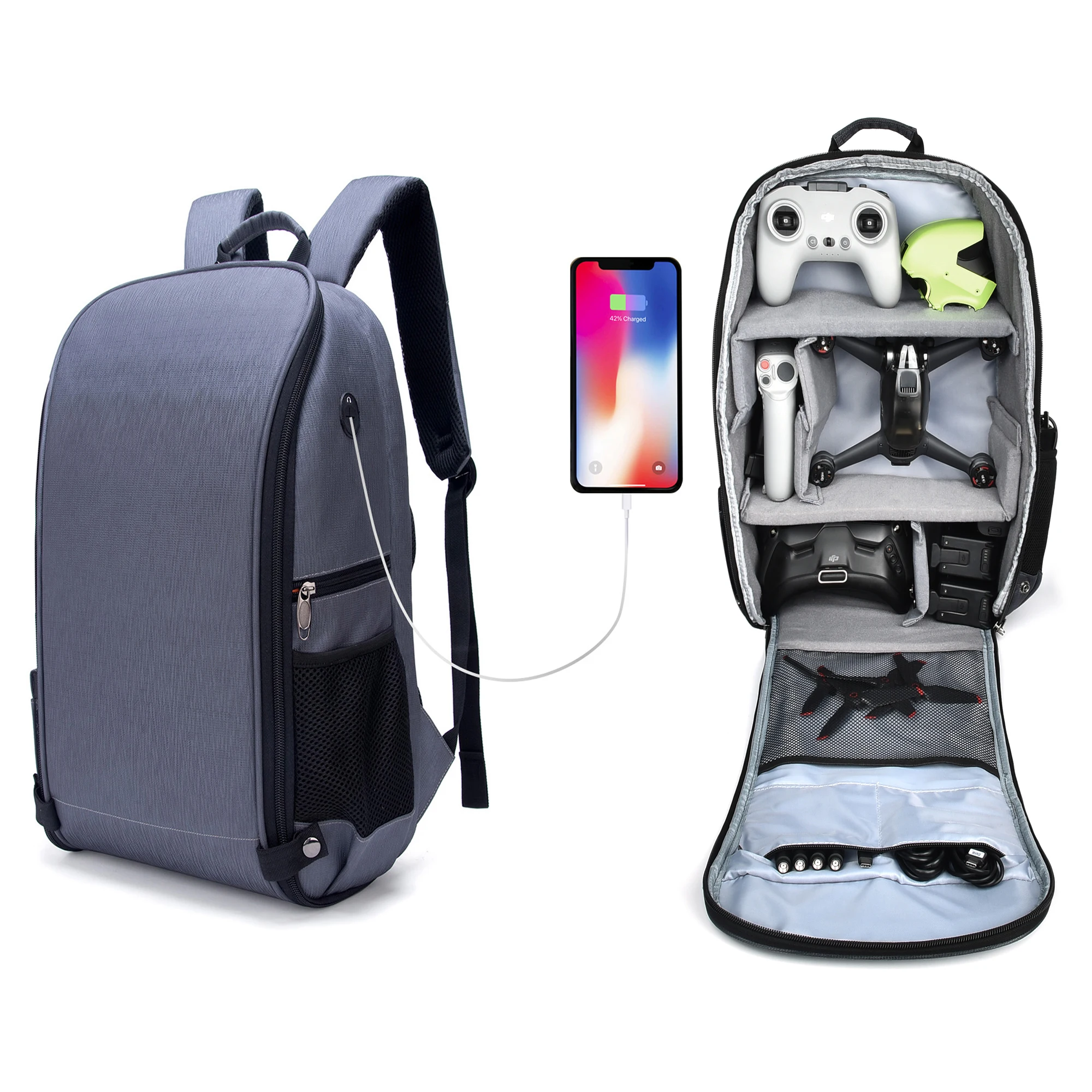 DJI FPV Backpack Portable Waterproof Storage Bag Outdoor Shoulder Bag for DJI FPV Drone Remote Controller V2 Goggles Accessories