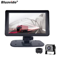 bluavido truck car dvr full hd 1080p dual camera 24 hour parking monitor dash cam with 15m rear cable car video recorder for bus
