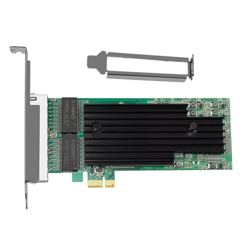 

4-портовый s PCI-E RJ45 сервер PCIe x1 82575 чип 10/100 /1000 Мбит/с Lan-сервер четырехпортовый гигабитная Ethernet Сетевая карта