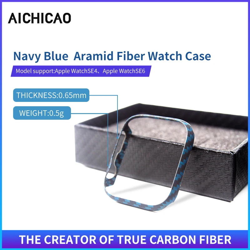 For Apple Watch  Series4 5 6 7 45mm Ultra-thin Anti-Fall Hard Cover For Iwatch Series7 41mm 100% Real Pure Carbon Fiber Case