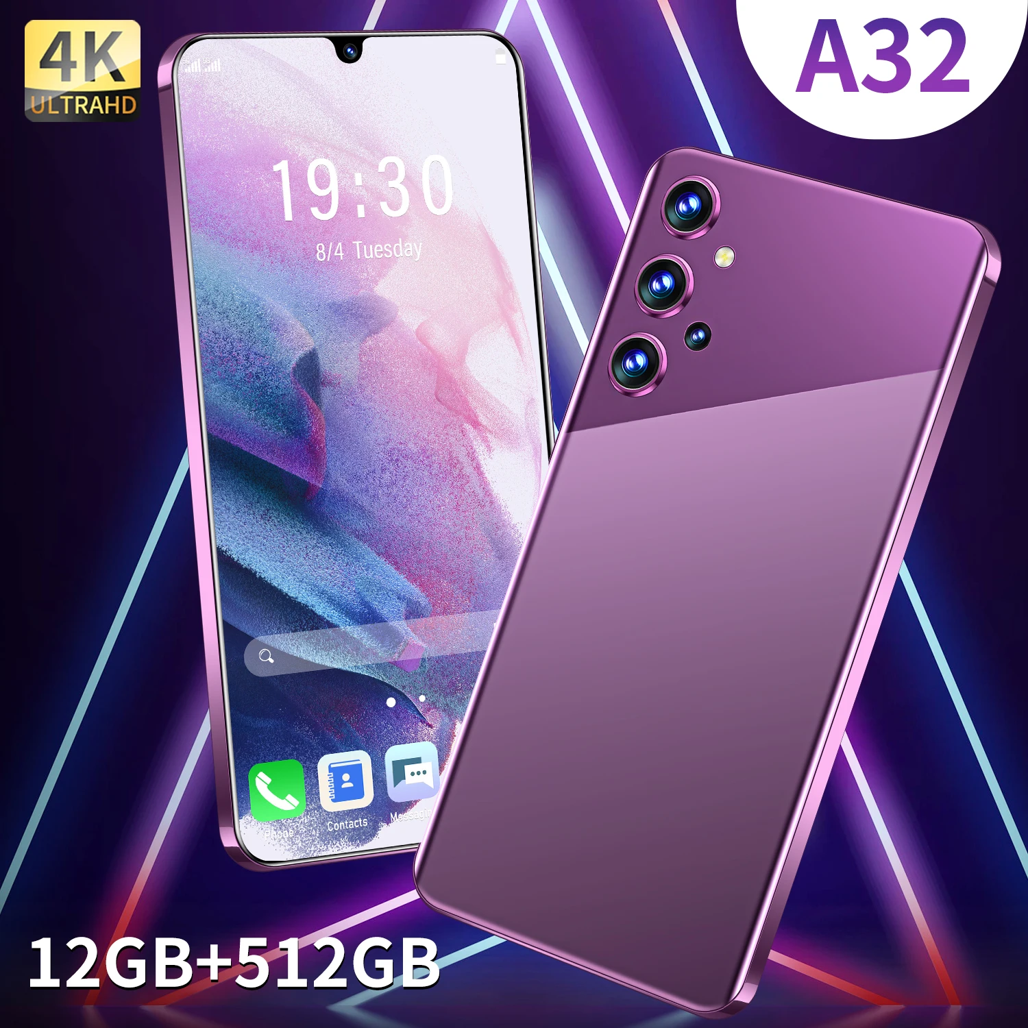 2021 Новый Galax A32 глобальная версия 12 + 512 Гб MTK6889 10 ядерный Face ID Andriod 0 телефон 6000 мА/ч