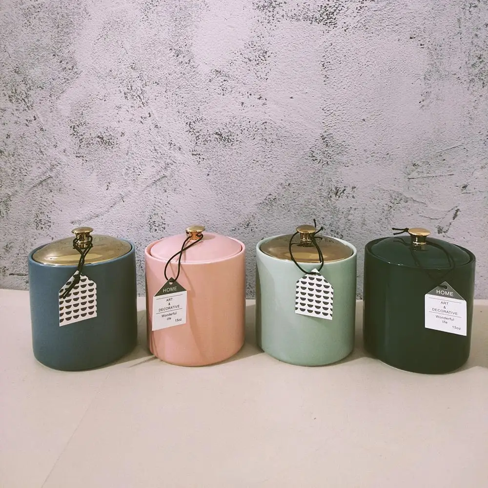 Цветной подсвечник Morandi с крышкой баночка для свечей ароматерапии подсвечники