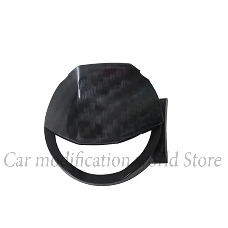 B Подходит для Honda 10th Civic, красный, черный, углеродное волокно, двигатель, кнопка запуска, кнопка включения, переключатель, накладка, 1 шт - Цвет: B