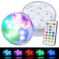 underwater light 11led ip68 waterproof swimming pool lights magnetic suction cup 10 color changeable submersible lamps