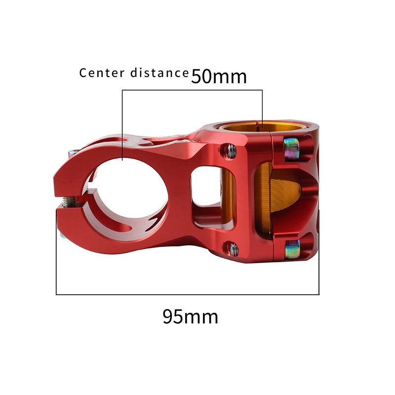 

MUQZI Bike Stem 31.8/35 50mm Bicycle Stem Short Handlebar Stem for Off Road Mountain Bike Black