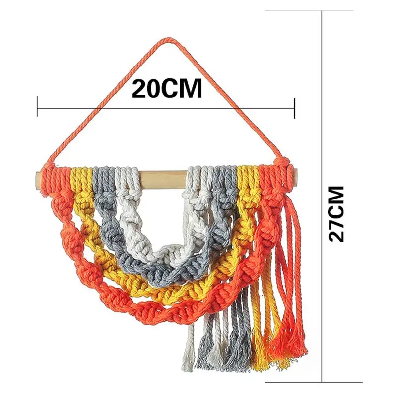 

Bohemian Macrame Wall Hanging Decoration Woven Tapestry Birthday Gift Handmade Home Art Decoration For Living Room Bedroom Decor