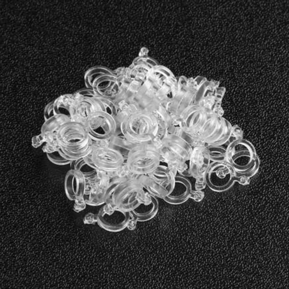

100Pcs Pellet Bait Bands Elastic Transparent Band For Carp Coarse Fishing Tackle Plastic Bandage Elastic Pesca Iscas Fish Tools