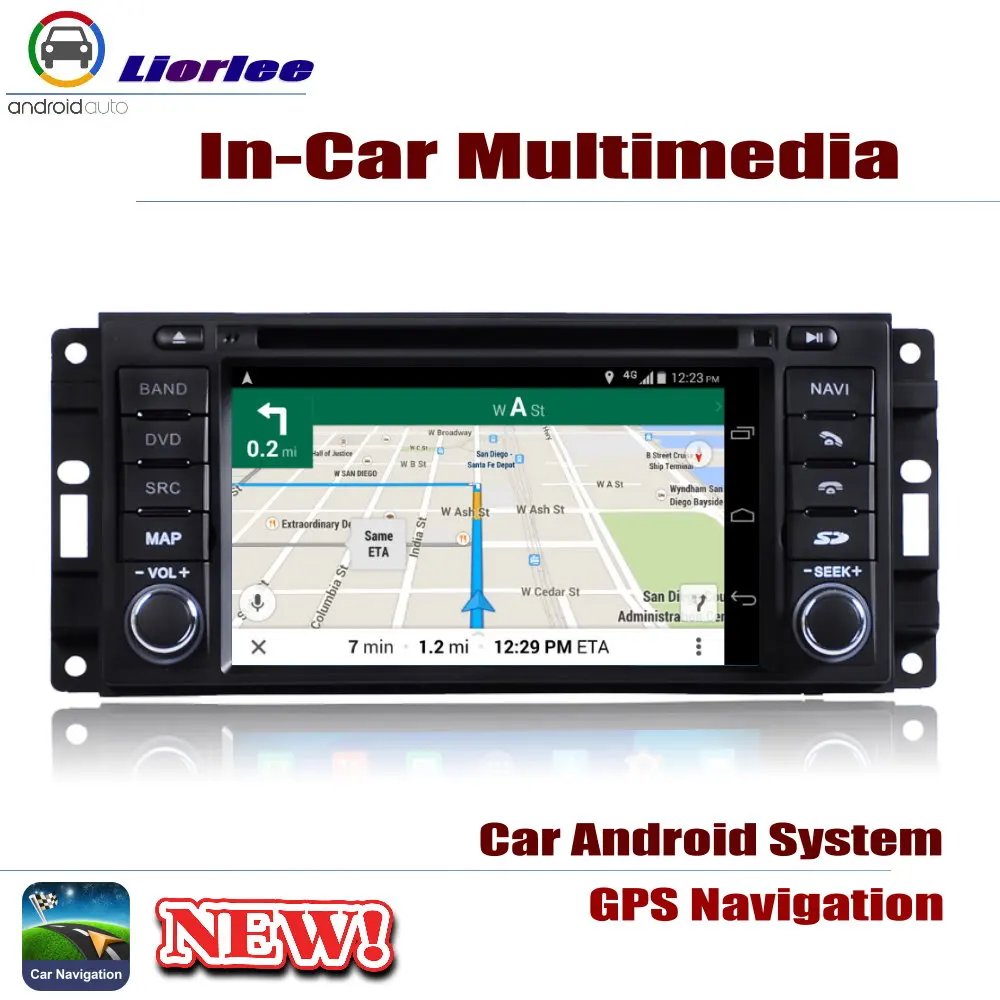 Автомобильный DVD мультимедийный плеер для Jeep Commander 2006-2011 Android радио аксессуары GPS