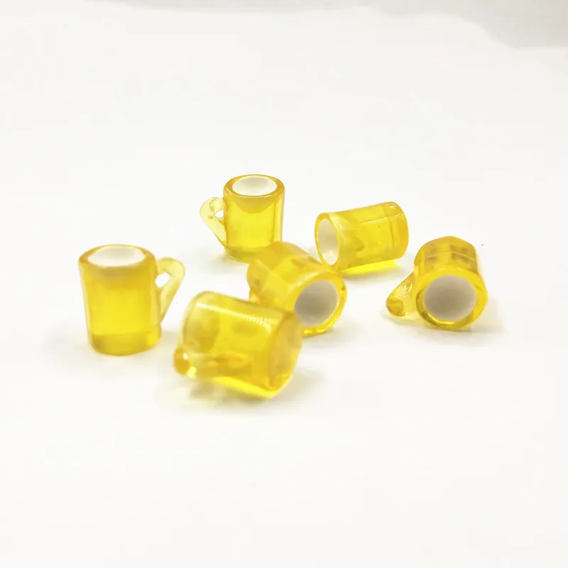 10 шт. 3D резиновые украшения в виде пива ожерелье серьги подвеска брелок подвески