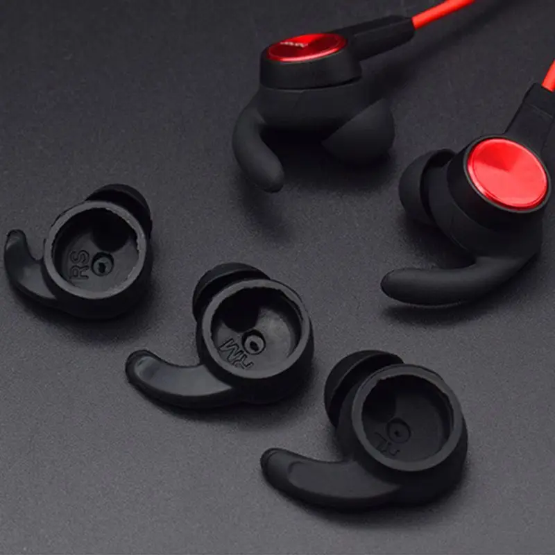 6pc Earbuds Cover In-Ear Tips Soft Silicone Skin Earpiece Ear Hook Buds Replacement for huawei Honor AM61 Sports Bluetooth Heads - купить по