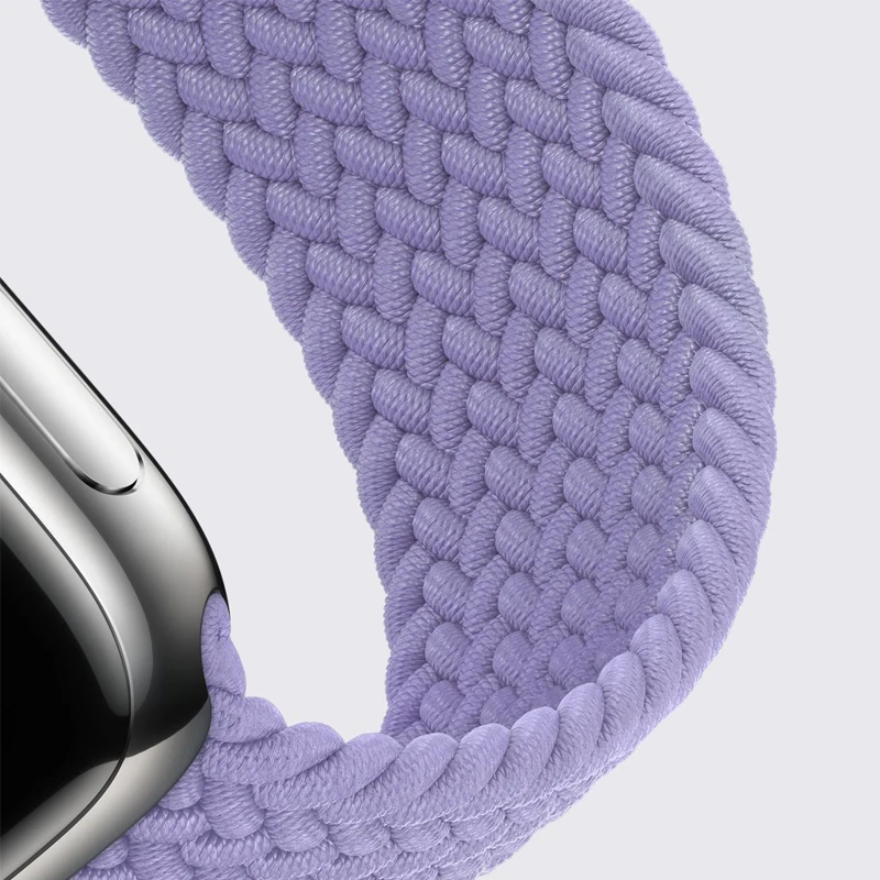 

Braided Solo Loop Strap For Apple Watch Band 44mm 40mm 42mm 38mm 41/45mm Nylon Elastic Fabric Bracelet iWatch Serie SE 6 5 4 3 7