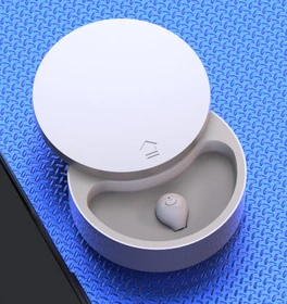 Мини Bluetooth вкладыши невидимые Bluetooth 5,0 наушники True Беспроводной наушник с зарядный чехол громкой связи Bluetooth гарнитура для всех телефонов - Цвет: Белый