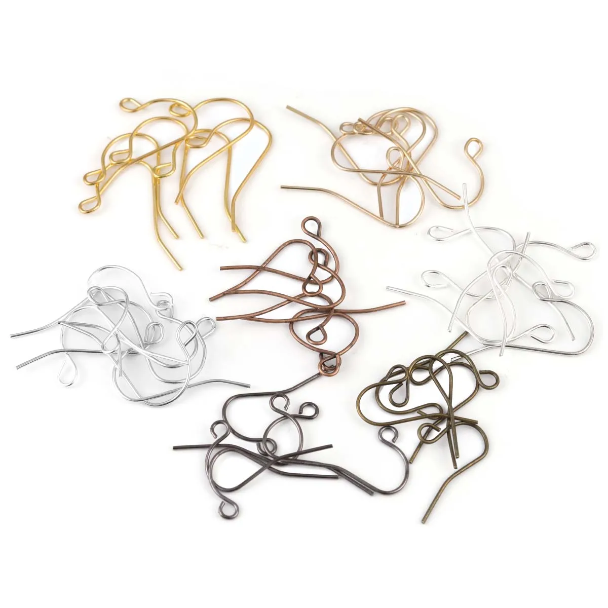 200 шт. серебряные золотые серьги застежки крючки в поисках крепления для серег