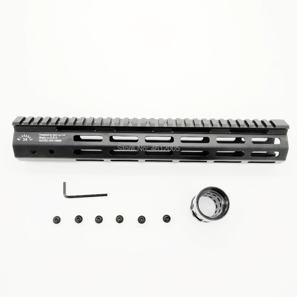 12 дюймов тактический ar 15 AR15 MLOK handguard Free Float супер тонкий четырехъядерный стальной