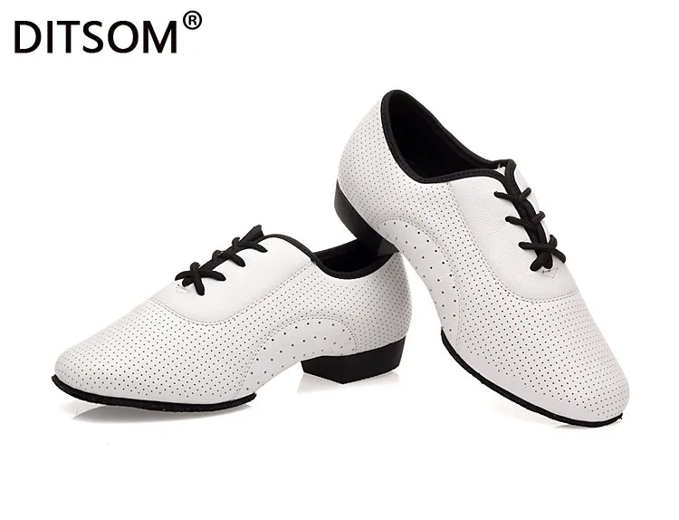 Супер дышащая мягкая женская обувь из коровьей кожи для латинских танцев Каблук 3