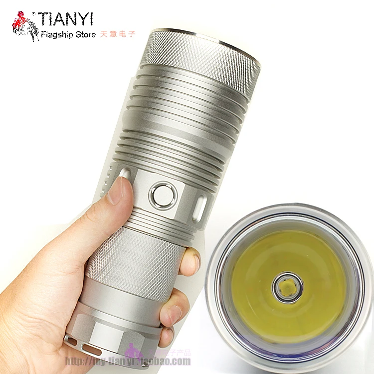 Светодиодный фонарик HaikeLite MT07S HI CREE XHP35 серебристый холодный белый 3000LM CW