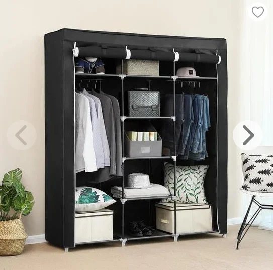 

Bedroom wardrobe, folding wardrobe, non-woven, moisture-proof, reinforced, dust-proof, furniture storage, HWC
