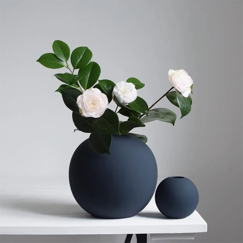 Скандинавская Ваза Morandi винтажная роскошная круглая керамика украшения для