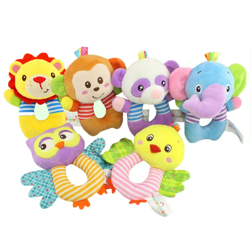 Кольцо для новорожденного мультфильм круглые детские игрушки-погремушки милая