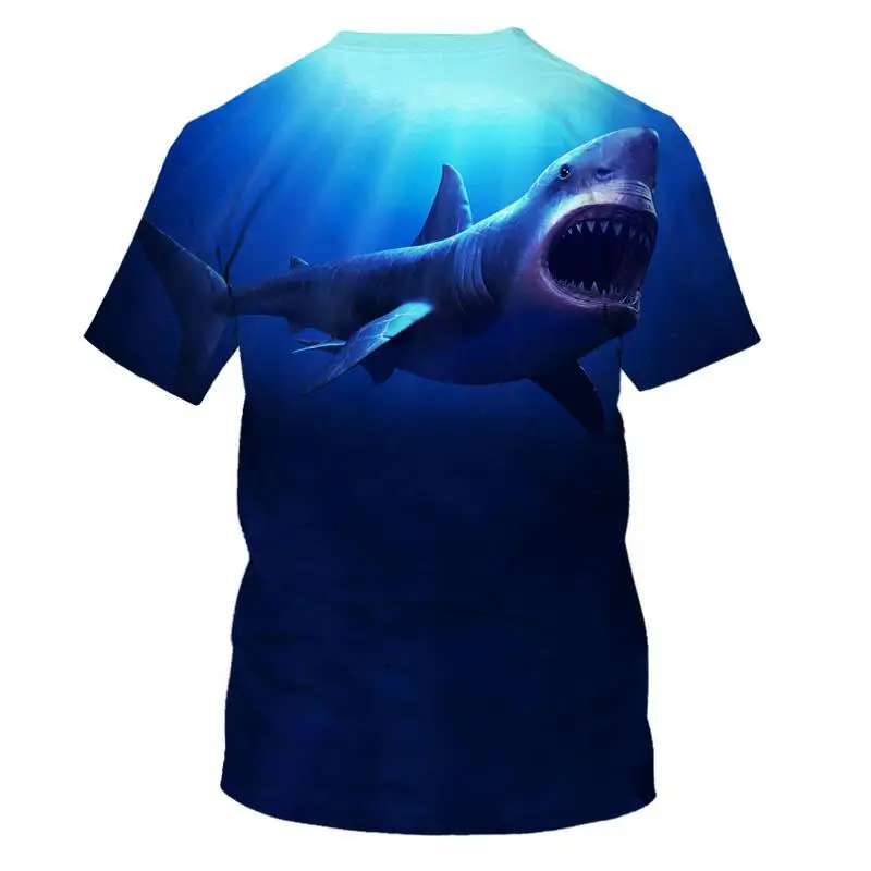 

New Summer 3D Printed Fish Pattern Men / women Casual T-Shirt Fashion Trend Youth Cool Men's Hip hop Short Sleeve