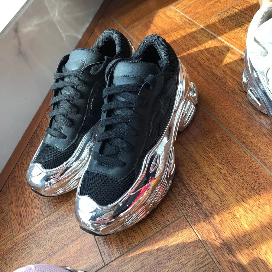 Женские кроссовки из сетчатого материала на толстой платформе шнуровке