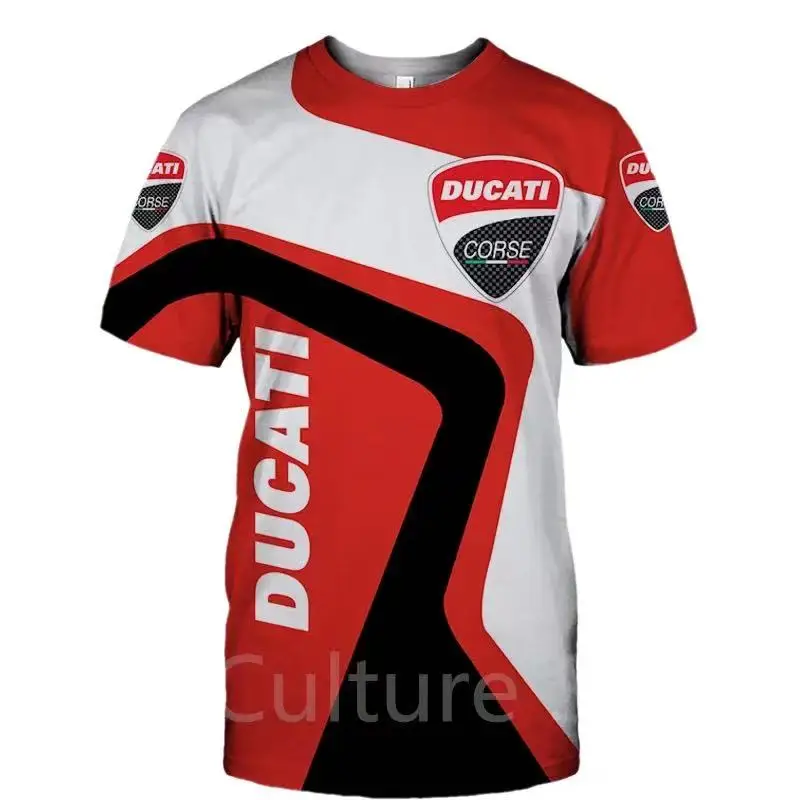 

2021 Summer New Ducati Men's T-shirt Oversized Harajuku T shirt 3D Anime Men's Short Sleeve Men's Clothing Tshirt Sweatshirt Top