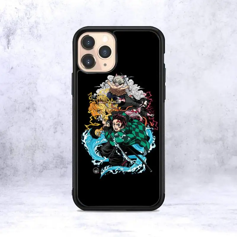 

Demon Slayer Kimetsu no Yaiba 7 Phone Case for iPhone 12 mini 11 pro XS Max X XR 6 7 8 plus SE20 High quality TPU silicon cover