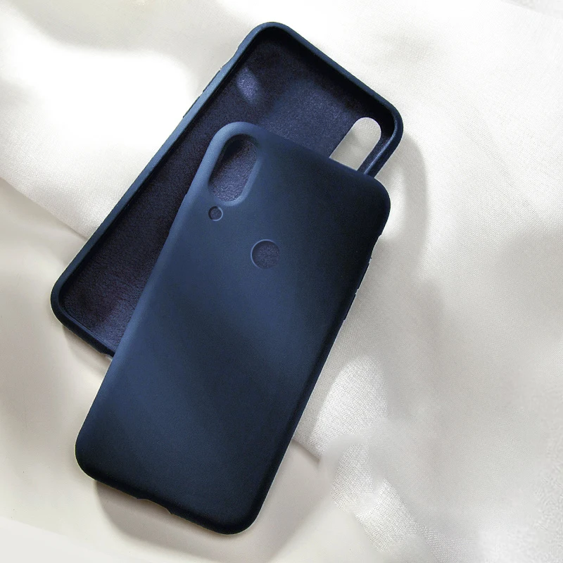 Синий Тонкий мягкий чехол для huawei P Smart чехол мягкий тонкий полный чехол для huawei P Smart Z Plus жидкий силиконовый чехол - Цвет: Синий