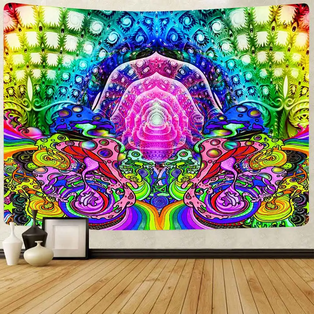 Настенный гобелен Simsant Trippy настенный для украшения гостиной и дома с