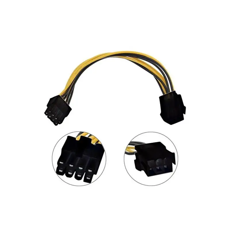 Кабель преобразователя питания PCI Express 6-контактный разъем Feamle на 8-контактный