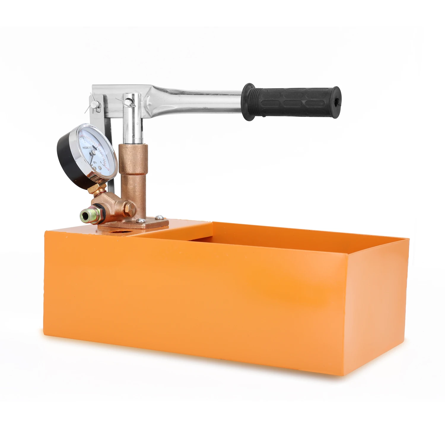 Масляный тестовый насос из алюминия и меди 2 5 МПа 0 40 кг 25 Тестер давления воды