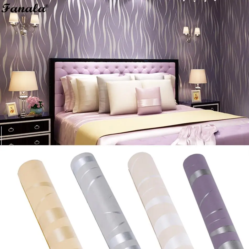 US в наличии водонепроницаемые 10 м обои рулоны домашний Декор стены нетканые 3D