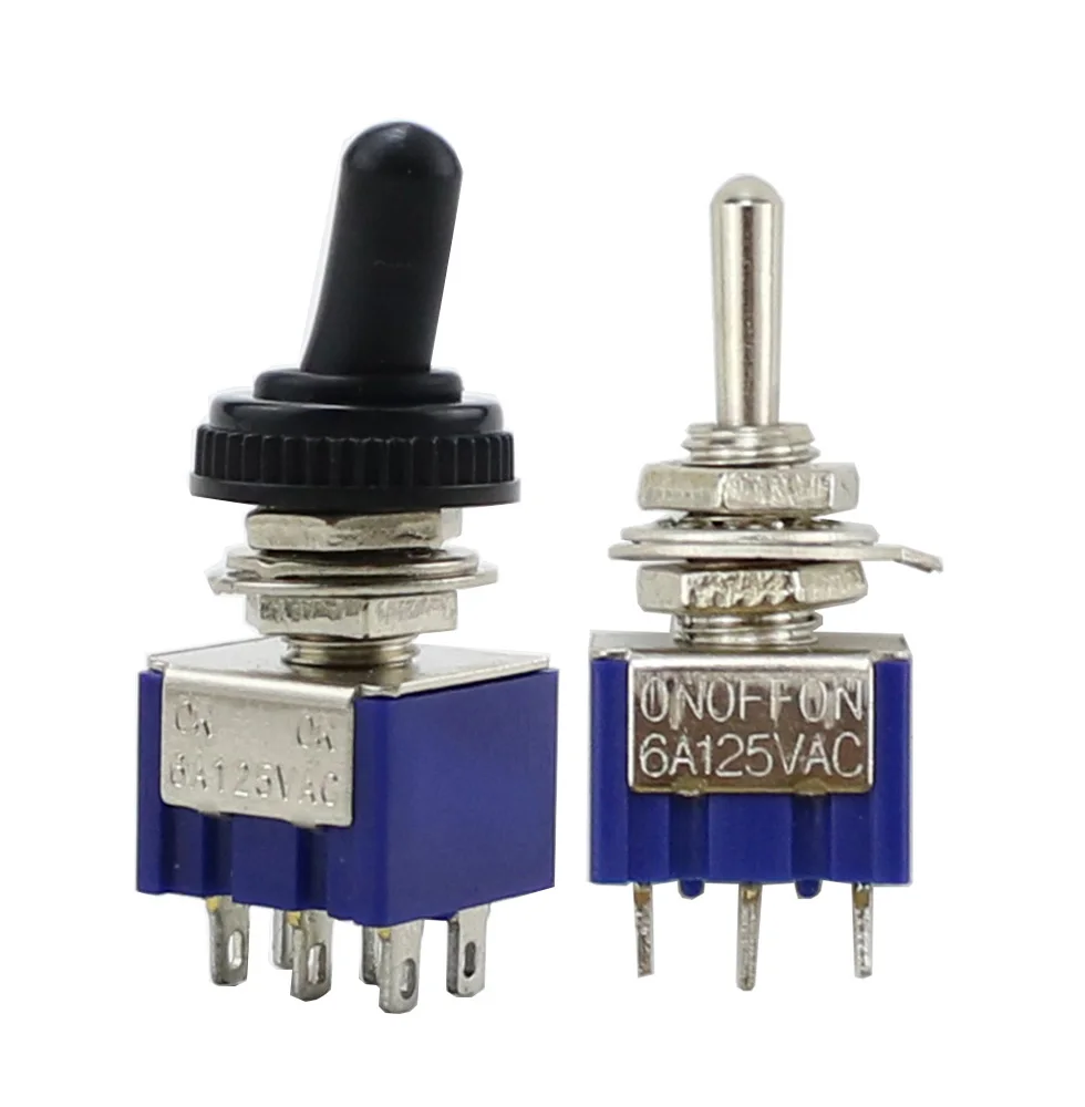 10 шт./5 шт. миниатюрный переключатель с одним полюсом двойным броском |