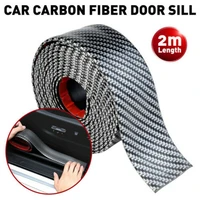 scuff cover edge guard strip door plate rubber sticker anti scratch carbon fiber