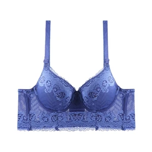 Dark Blue PairFairy, сексуальный, увеличивающий рост, магический усилитель, мягкий, широкая, Боковая поддержка, кружевной, женский, пуш-ап, Bh, мягкий бюстгальтер, большой размер, 38-44, A, B, C, чашка - Цвет: Dark Blue
