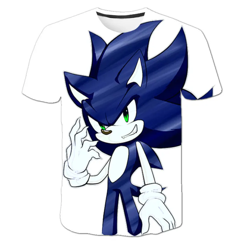 

Sonic T Shirt Children Clothing Baby Boys Clothes Kids Girls Tops Tees Summer Short Sleeve Boy Tshirt Fashion Teen Girl Shirts