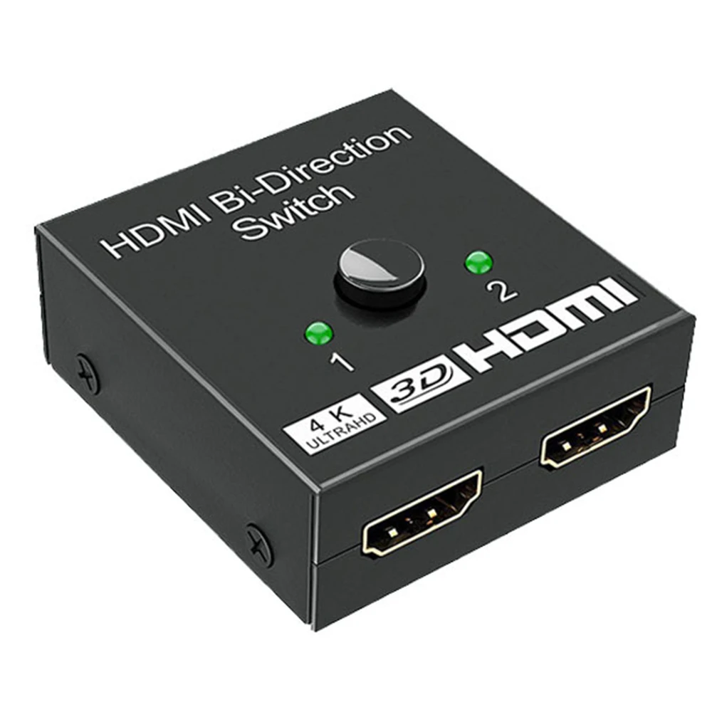 4K Hdmi Two-Way Switcher Hdmi Interruptor Two In One Out 4K High Definition Two Cut One Converter One In Two Out Splitter