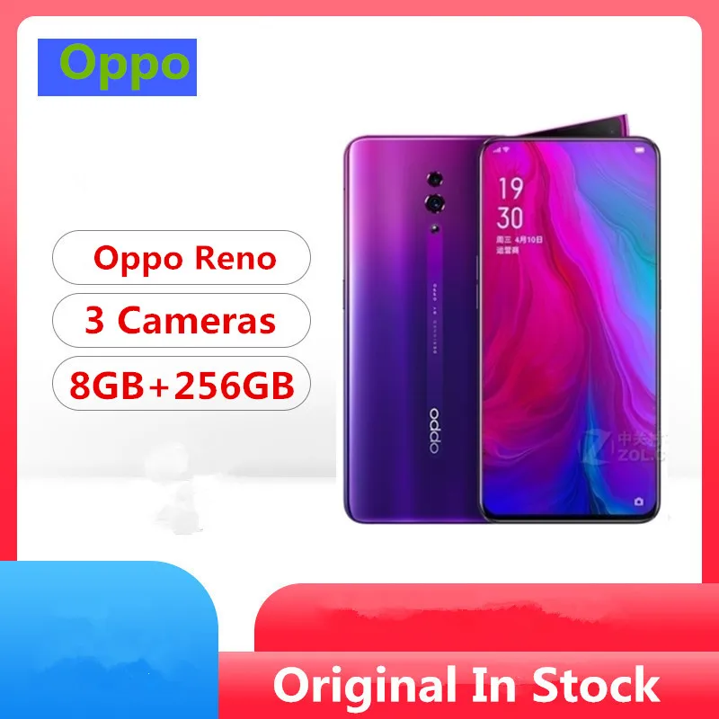 Смартфон Oppo Reno Snapdragon 710 Android 9 0 6 4 дюйма IPS 256 x 8 + Гб 48 МП сканер отпечатка пальца