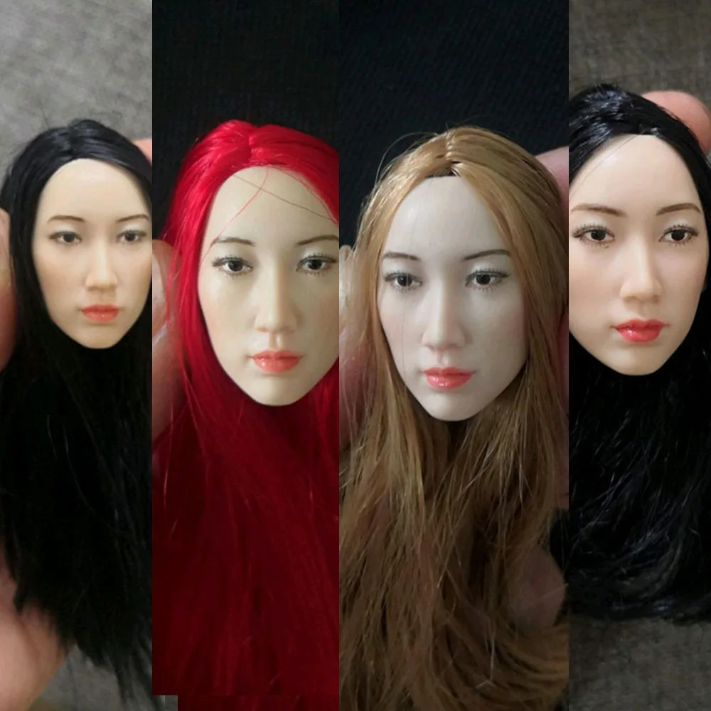 

1/6 масштаб женский фигурный аксессуар Bae Suzy Азиатский корейский beauty Head Sculpt резной для тела из бледной кожи 12''