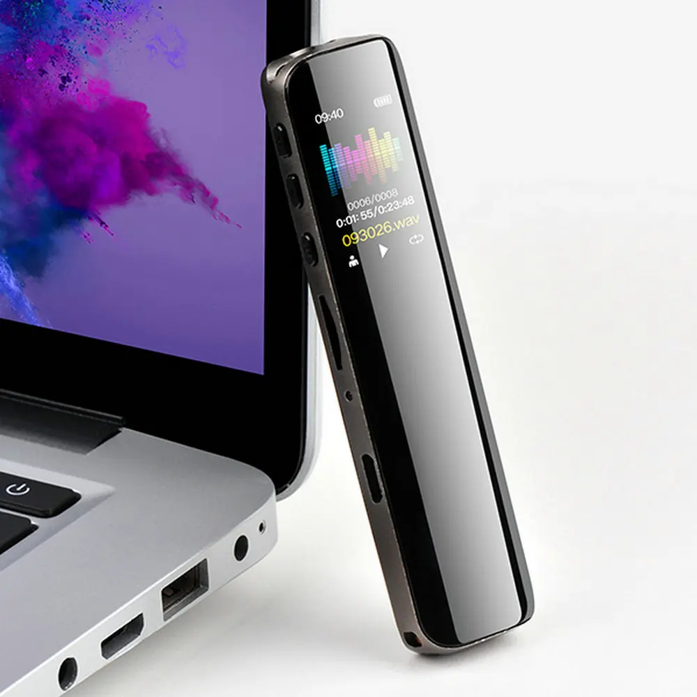 USB звукозаписывающее устройство перезаряжаемое цифровое аудио диктофон mp3-плеер