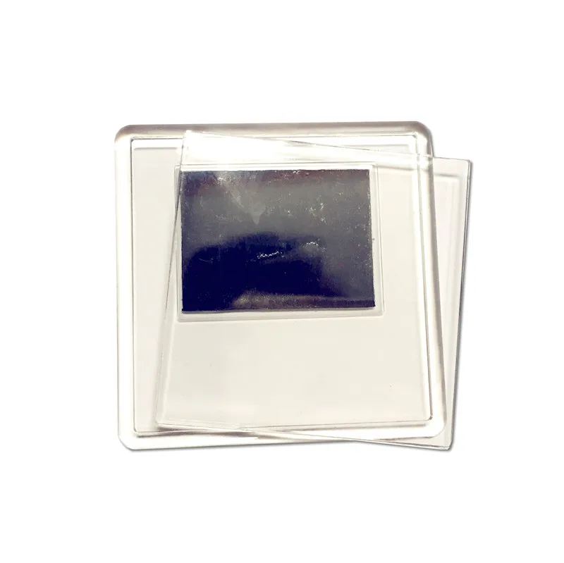 Blank Square 65mm Пустая прозрачная акриловая рамка на магниты на холодильник; Доступно 4 разных размера, качественная фоторамка премиум-класса - Цвет: Blank Square 65mm