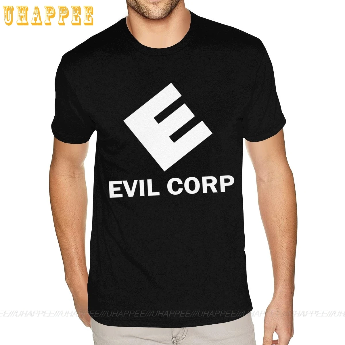 Ретро злые корп мистер робот хакеры рубашки на заказ с коротким рукавом мужские